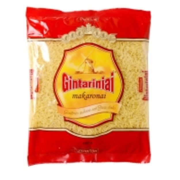 GINTARINIAI makaronai, vermišeliai, 400 g