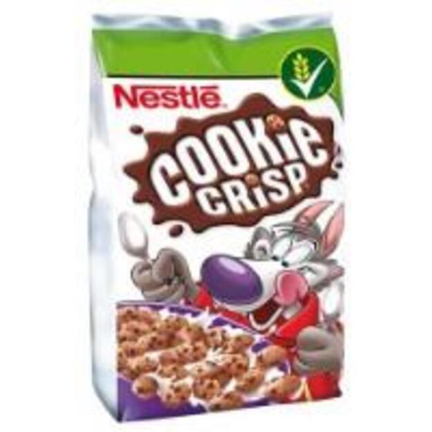 Sausainių formos javų dribsniai NESTLE Cookie Crisp,  šokolado skonio,  250 g