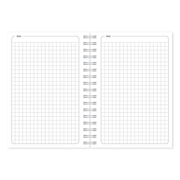 Užra&scaron;ų knygelė su spirale, Classic A6 5x5, 80 lapų, langeliais 1