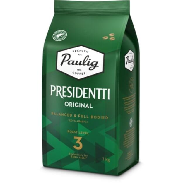 Kavos pupelės PAULIG PRESIDENTTIOriginal Strong, 1 kg