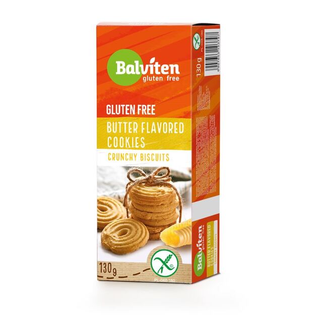 Sausainiai BALVITEN GLUTEN FREE, sviesto skonio, 130 g