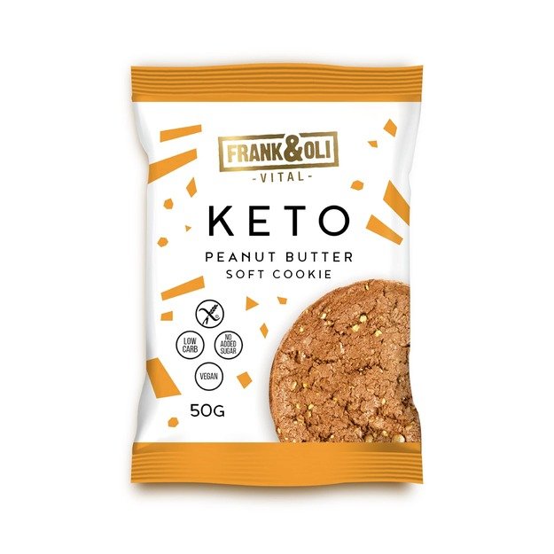 Keto žemės riešutų sviesto sausainis FRANK&OLI, 50g