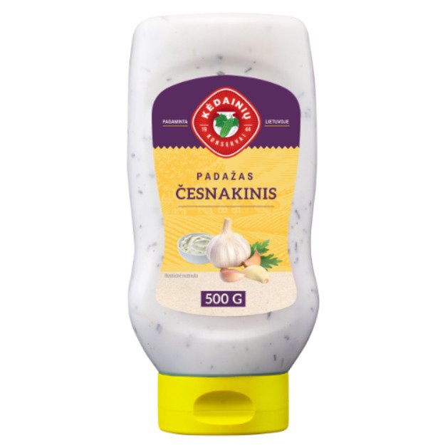 Padažas KĖDAINIŲ Česnakinis, 40% rieb.  500g