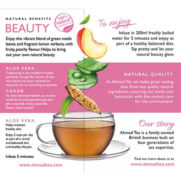 Ahmad Tea Natūrali arbata   Beauty  , vokeliuose, 20 vnt. 9