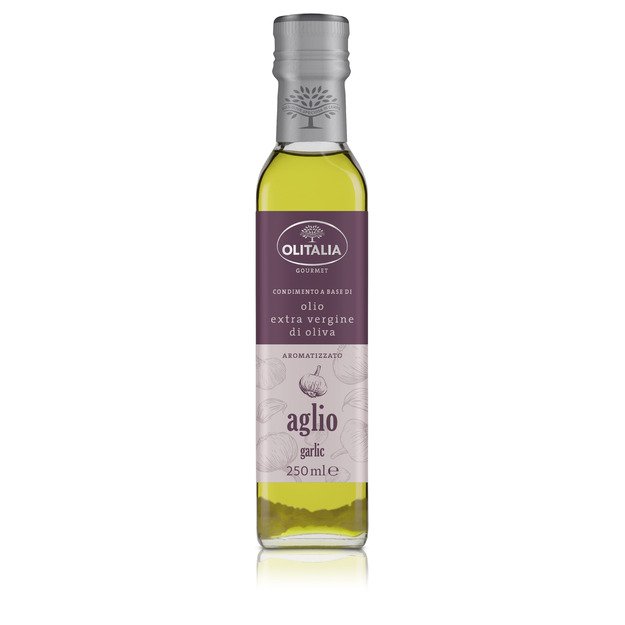 Alyvuogių aliejus OLITALIA, su česnakais, 250 ml