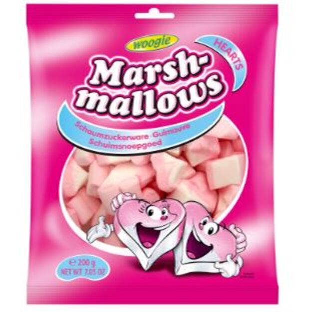 Zefyrai WOOGIE, širdelės, 200g