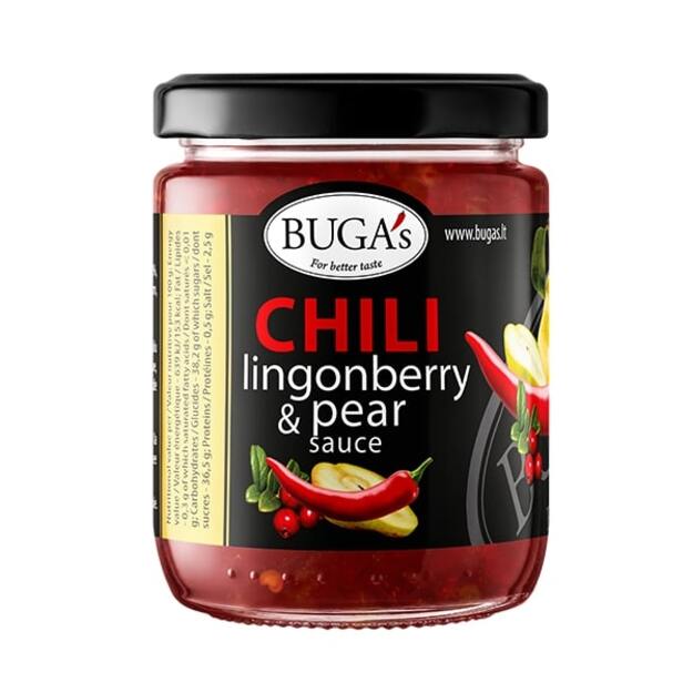 Aitriųjų paprikų - spanguolių padažas BUGA s, 1,3 kg