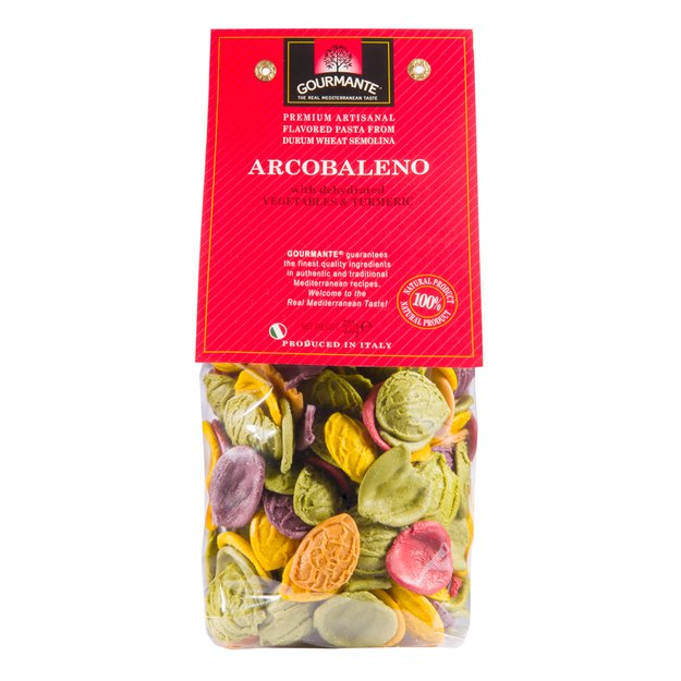 Kietagrūdžai makaronai GOURMANTE, Arcobaleno, 500g