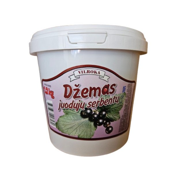 Juodųjų serbentų džemas VILROKA, 1,2 kg