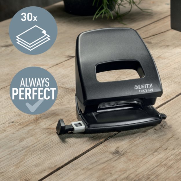 Skylmuša Leitz NeXXt Recycle, 30 lapų, juoda 2