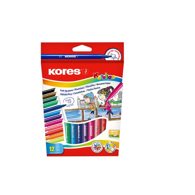 Flomasteriai KORELLOS 12 vnt. 1