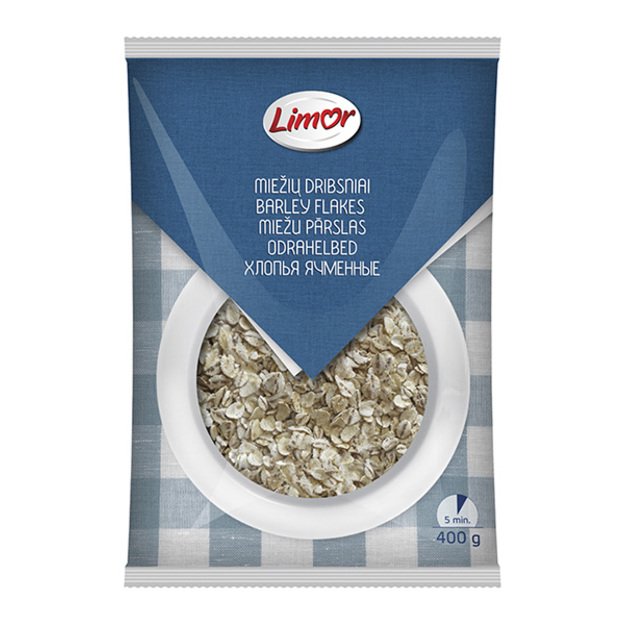 Miežių dribsniai LIMOR, 400 g