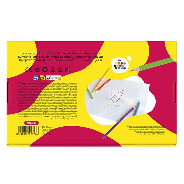 Pie&scaron;tukai JOVI Schoolpack, 144 vnt., &scaron;e&scaron;iakampiai 3