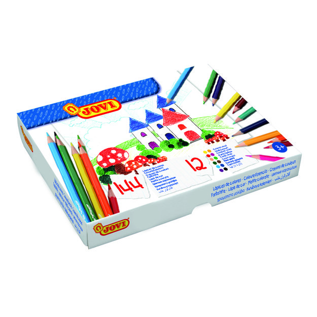 Pie&scaron;tukai JOVI Schoolpack, 144 vnt., &scaron;e&scaron;iakampiai