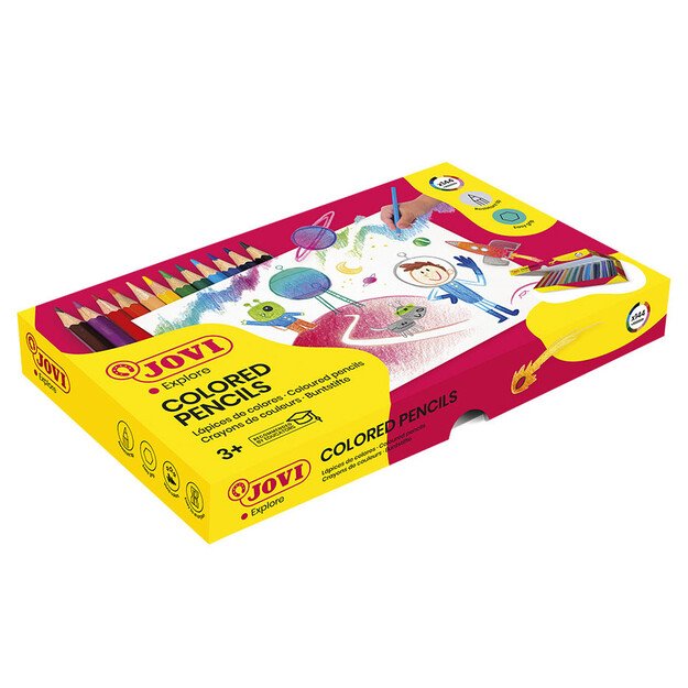 Pie&scaron;tukai JOVI Schoolpack, 144 vnt., &scaron;e&scaron;iakampiai 5