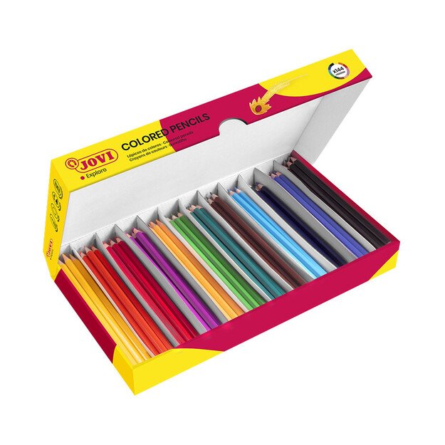 Pie&scaron;tukai JOVI Schoolpack, 144 vnt., &scaron;e&scaron;iakampiai 1