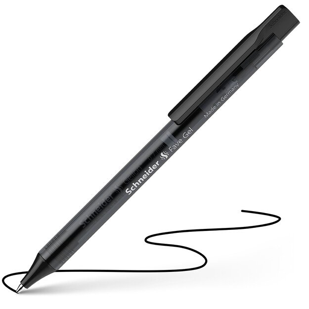 Automatinis tušinukas SCHNEIDER Fave Gel, 0,7mm, juodos sp. 1