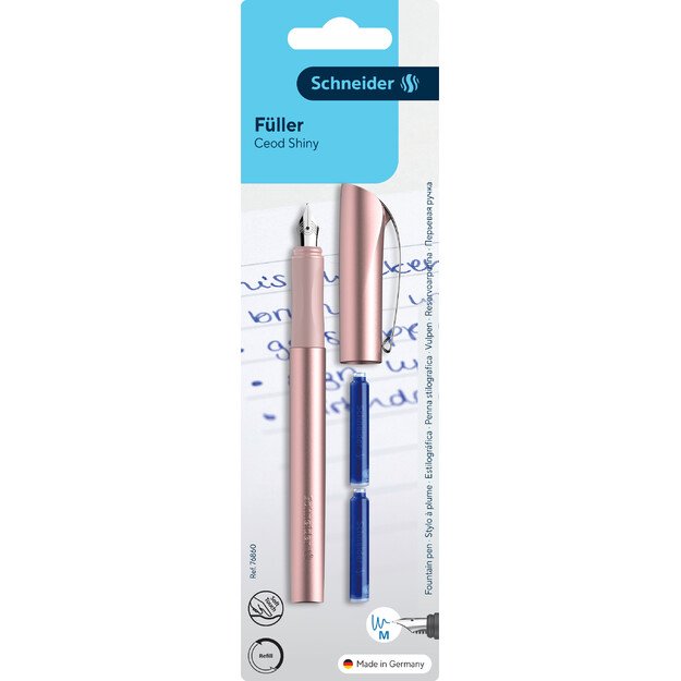 Plunksnakotis SCHNEIDER Ceod Shiny M, plastikinis korpusas, blisteryje, įvairių sp. (tinka ir kairiarankiams) 4