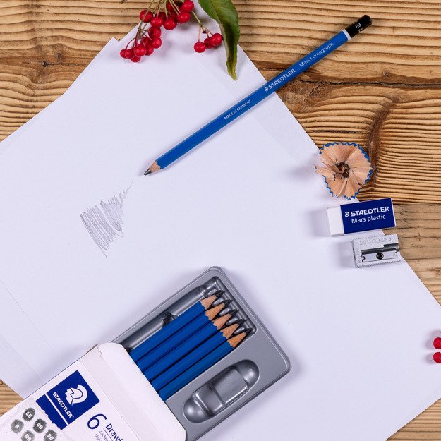 Pie&scaron;tukai STAEDTLER Mars, 6 vnt. 8