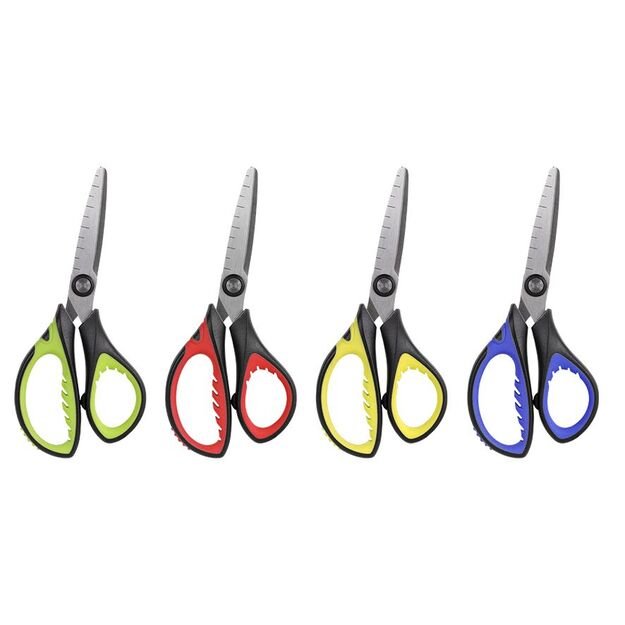 Žirklės Colorino Kids, 13,5 cm su dekoruota gumine rankena, blisteryje 1