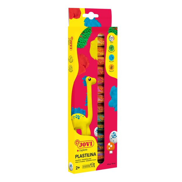 Plastilinas JOVI, 15 spalvų x 15g rinkinys