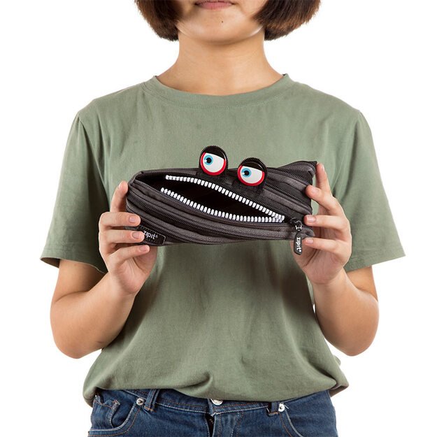 Penalas-pieštukinė ZIPIT Wildlings Pouch, ZTM-WD-BG, Juoda 2