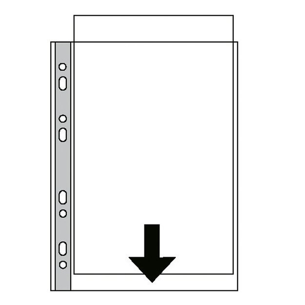 Vertikali įmautė dokumentams ESSELTE, A3, 85 mikr., (pak. - 50 vnt.), matinė 2