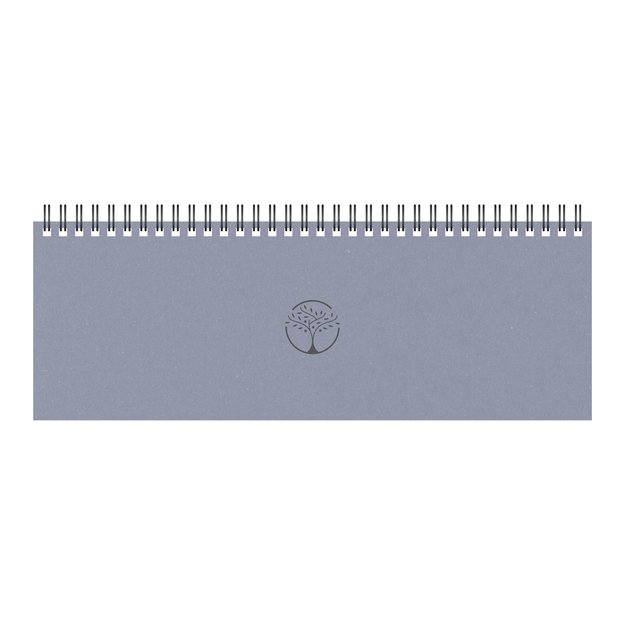 Kalendorius MEMO ECO 2026, 290 x 110 mm, kartoninis, šviesiai pilkos sp.