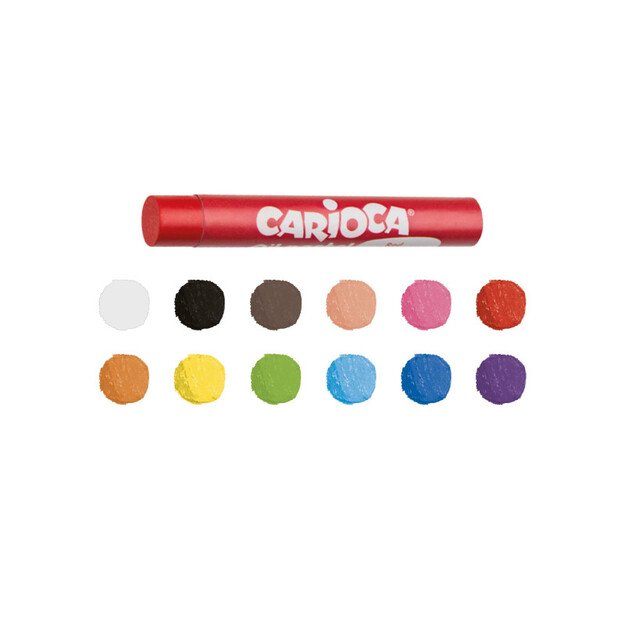 Aliejinės kreidelės CARIOCA, 10 mm, 12 spalvų 3