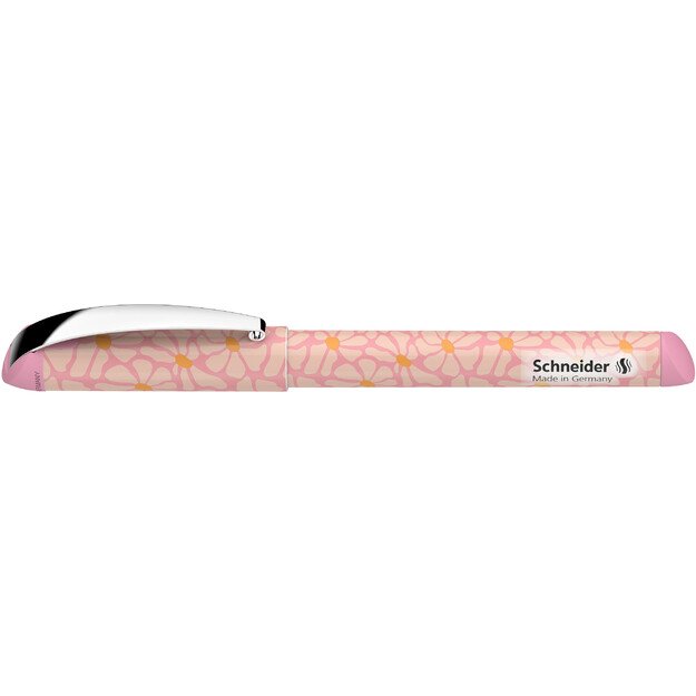 Plunksnakotis SCHNEIDER Glam, plastikinis rožinis korpusas, mėlynas rašalas, tinka dešiniarankiams ir kairiarankiams