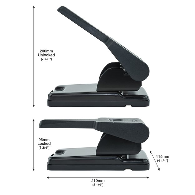 Skylmu&scaron;a RAPESCO Germ-Savvy&trade;: HD865, 2 skylių, 50 lapų, juoda 8