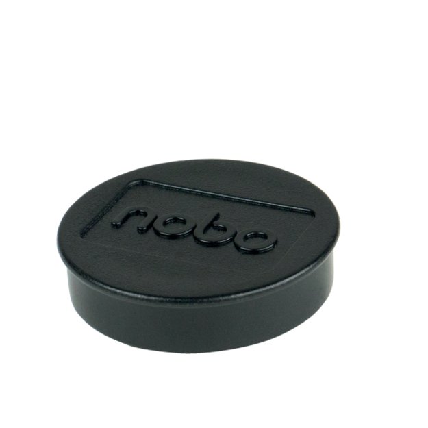 Baltosios lentos magnetai Nobo, 38mm, 10 vnt., juodos spalvos 9