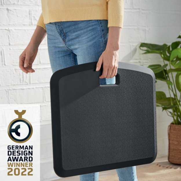 Kilimėlis Leitz Ergo Cosy, nuo nuovargio, aksominės pilkos spalvos 2