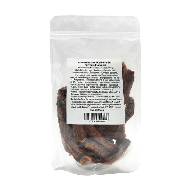 Džiovinti bananai, 300 g
