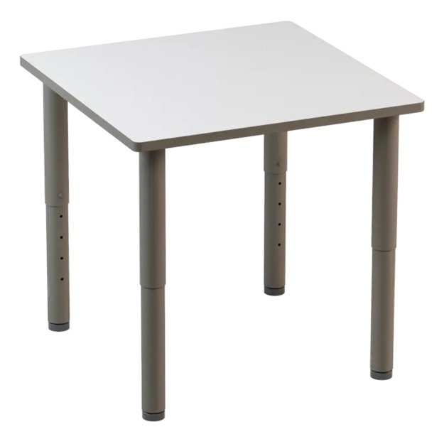 Reguliuojamo aukščio stalas 80x60 cm (T2-T6) baltas