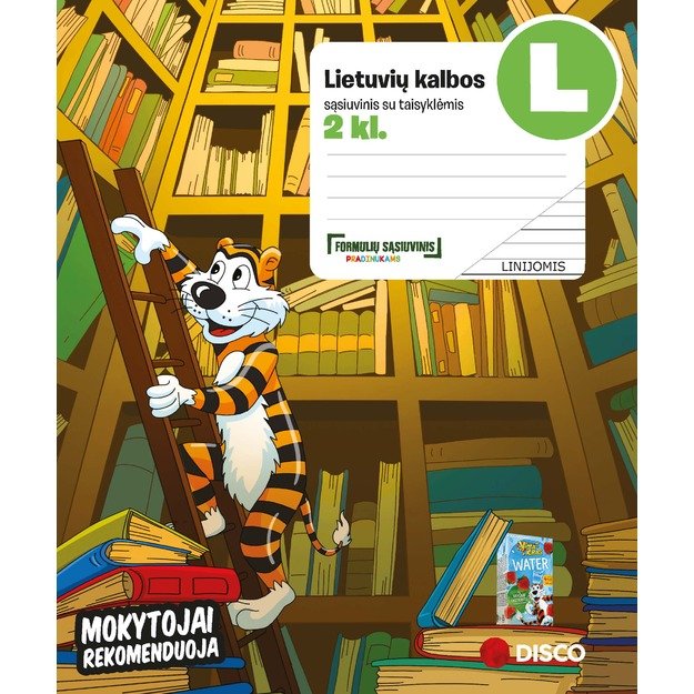 Formulių sąsiuvinis pradinukams REALISTER, lietuvių k. 2 klasei, 14 lapų, linija, B5 1