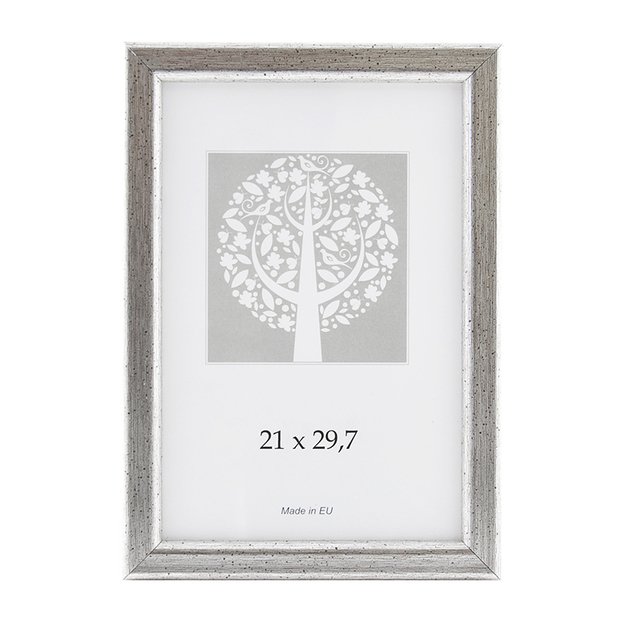 Nuotraukų rėmelis, plastikinis, A4, 21x29,7 cm,  vintažinis, sidabro sp.