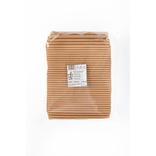 Popieriniai &scaron;iaudeliai, rudi, D 8 mm, L 24 cm, 500 vnt