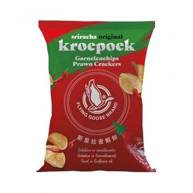 Krevečių traškučiai FLYING GOOSE, 80 g