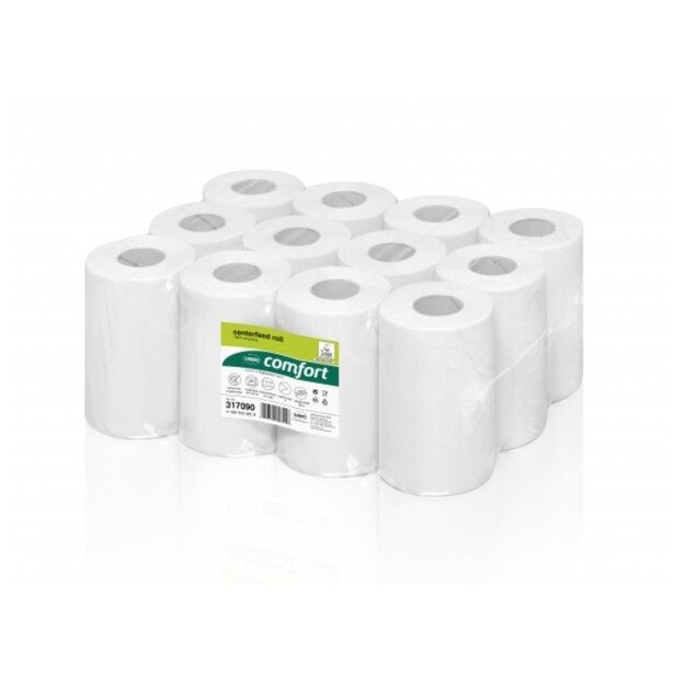 Rankų valymo popierius WEPA, rulonais, RPMB268, 2 sl., 20.5 cm x 68 m, balta sp.