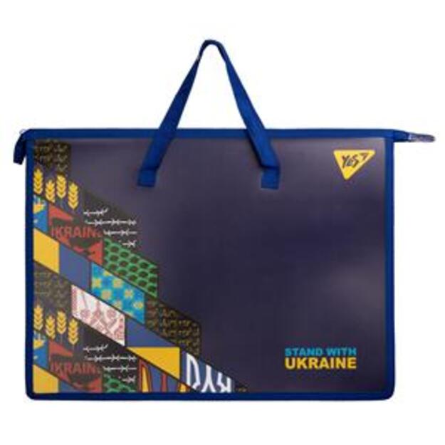 Dėklas dokumentams YES A3  Stand with Ukraine  , su rankena