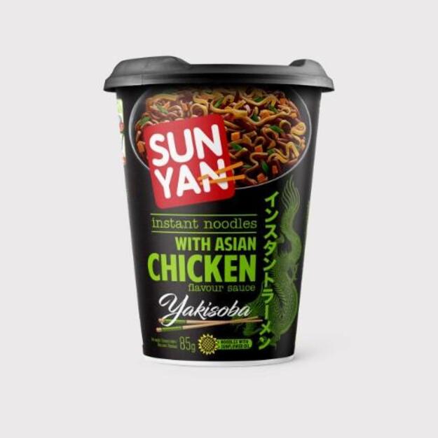 Greitai paruo&scaron;iami makaronai SUN YAN Kimchi skonio, indelyje, 85g