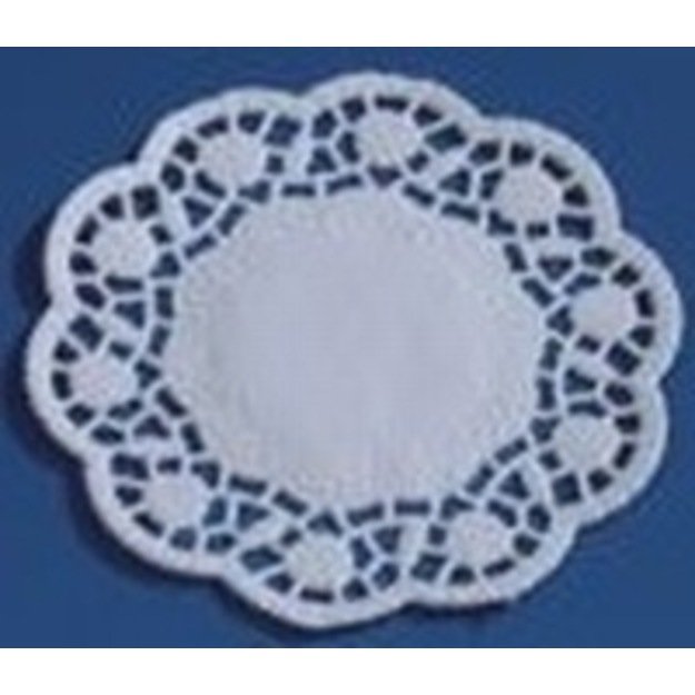 Padėkliukai, popieriniai, karpyti, balti, D 28 cm, 100 vnt.