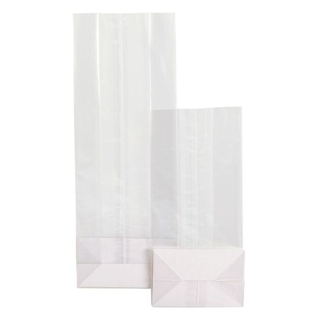 Plastikiniai maišeliai su dugneliu, 100x50x270mm, 50vnt