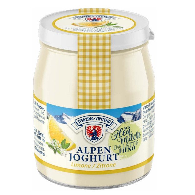 Jogurtas VIPITENO, ALPEN, citrinų skonio, stikliniame indelyje, 150 g