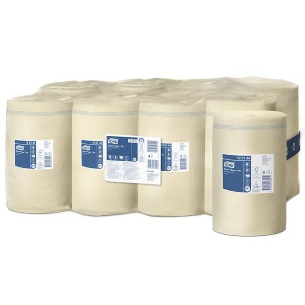 Popieriniai rankšluosčiai TORK M1 Universal Mini, 1 sl., gelsvos sp., 115 m, 120144 1