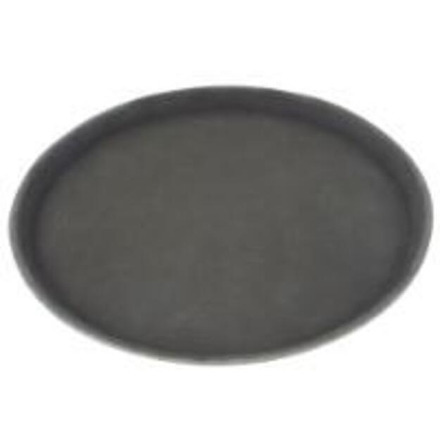 Barmeno padėklas, neslystantis, juodas, D 27 cm, 1 vnt