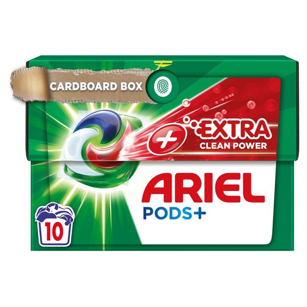 Skalbimo kapsulės Ariel Extra Clean, 10vnt
