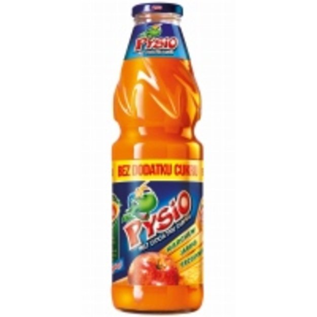 Morkų, obuolių, persikų sulčių gėrimas PYSIO, 0,9 l D