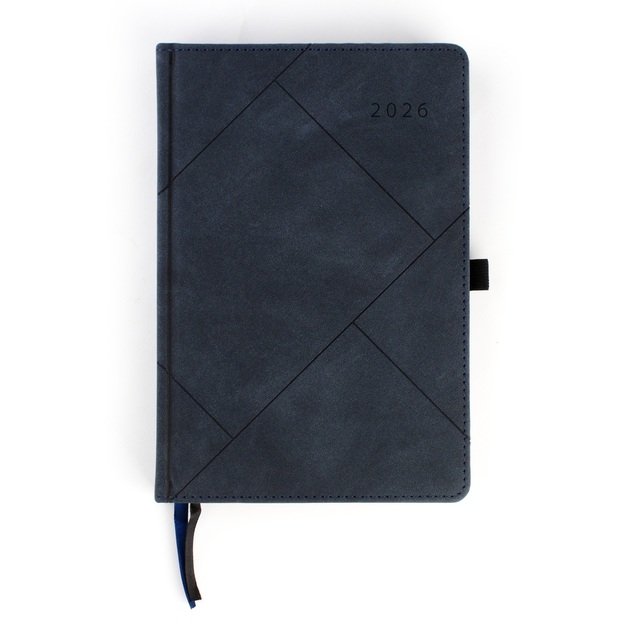 Kalendorius FASHION SPECIAL EDITION, 2026, PU, A5, tamsiai mėlyna sp. LT
